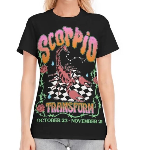 Scorpio Astrology Graphic T-shirt - Picture 1 of 2